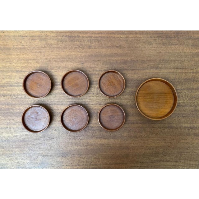 Mid-Century Wooden Bowls, 1960s, Set of 7 For Sale - Image 4 of 15