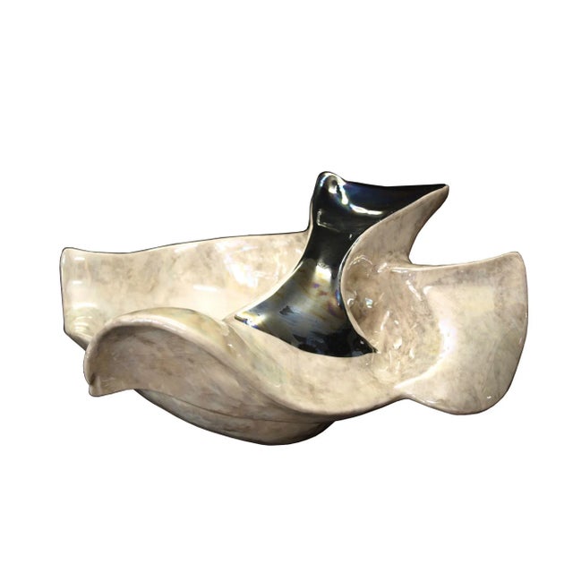 Ceramic Centrepiece from G.C. Italy, 1950s For Sale - Image 10 of 10