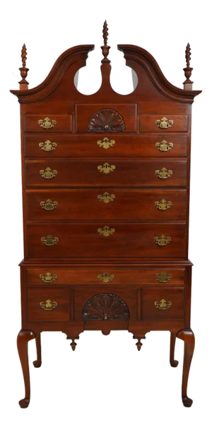Statton New England Style Cherry Highboy Chest