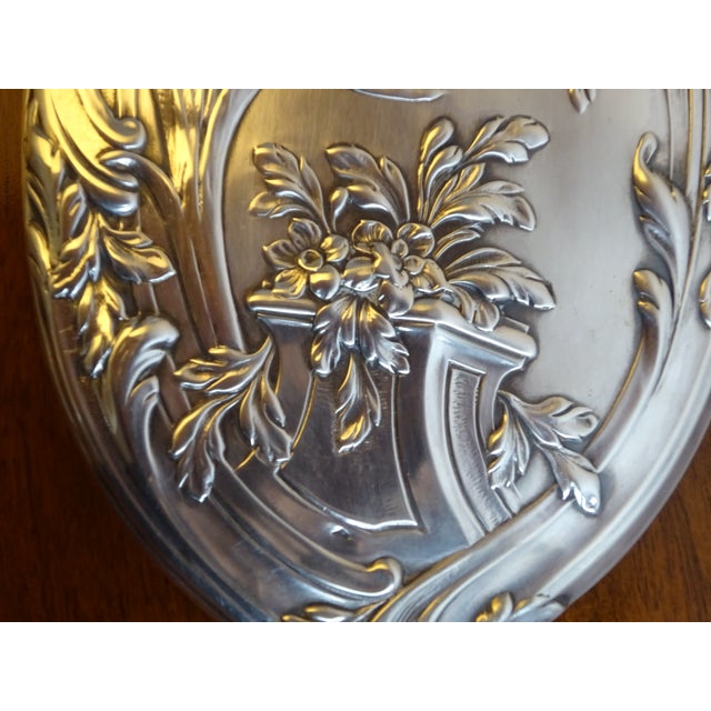 Silver Hand Mirror, 1890s For Sale - Image 6 of 18