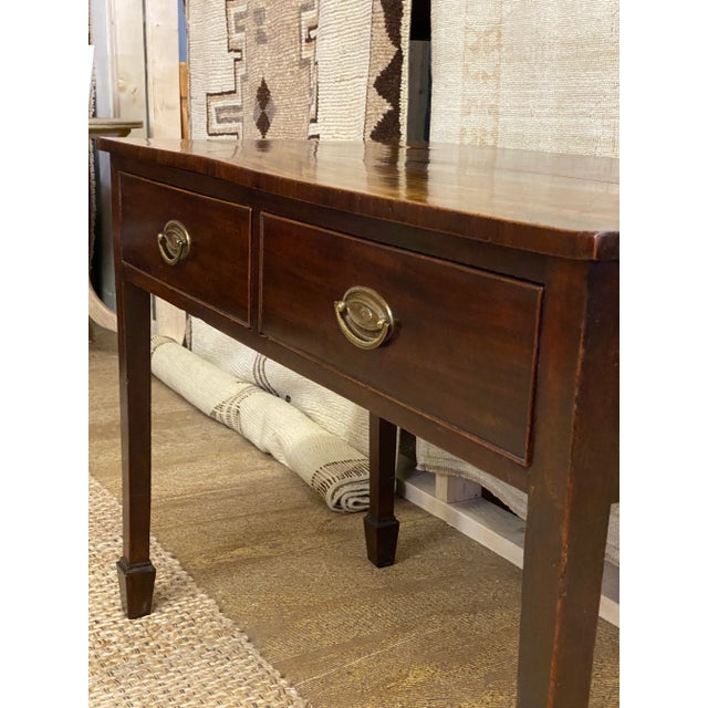 Circa 1820 English 2 Drawer Table For Sale - Image 10 of 13