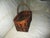 This is a Superb! Antique Native American Cherokee Miniature Dyed Rivercane Gathering Basket that has a Fabulous Patina...
