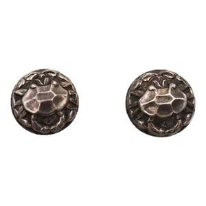 Vintage 1940s Joseff of Hollywood Crab Cancer Zodiac Screw Back Earrings - 2 Pieces