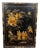Antique Chinoiserie Black Lacquer Decorative Panel with Gilt Figures, 1950 For Sale