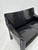 Vintage Italian CAB 414 2-Seater Sofa in in Black Leather by Mario Bellini for Cassina, 1980s For Sale - Image 6 of 10