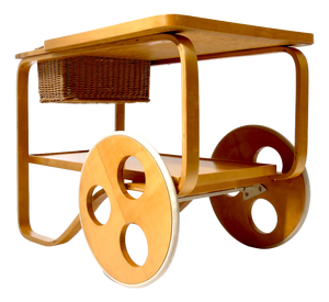 Swiss Vintage Tea Trolley by Alvar Aalto, 1960s