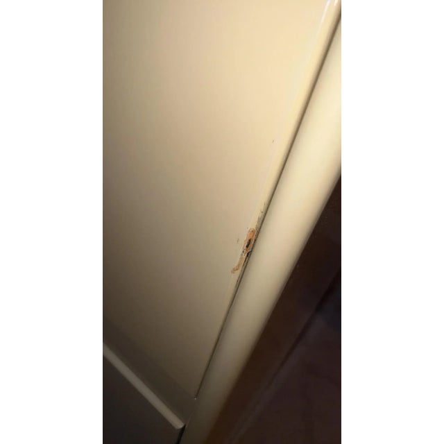 Almond Drexel Heritage Lighted Display and Media Cabinet For Sale - Image 8 of 13