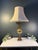 Vintage Hollywood Regency Cherub Putti Ivory & Gold Table Lamp - = Original Fringed Shade For Sale In Pittsburgh - Image 6 of 7