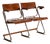 Bauhaus Two-Seat Folding Bench, Czechoslovakia, 1930s, Set of 2 For Sale