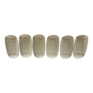 1960s Ceramic Asparagus Plates - Set of 6