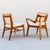 Restored 1950s Brown Saltman Solid Mahogany Dining Chairs in Edelman Leather For Sale - Image 12 of 18