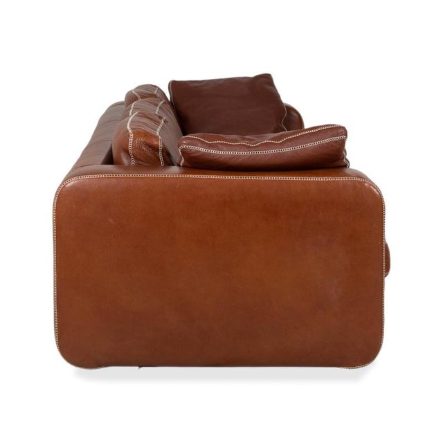 Three-Seater Valentino Sofa in Leather by Steven Schilte For Sale - Image 9 of 12