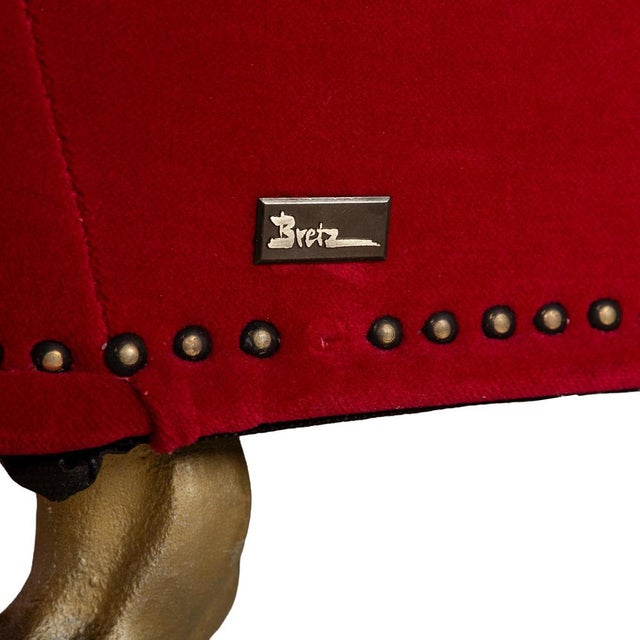 Gaudi Fabric Three-Seater Red Sofa from Bretz For Sale - Image 9 of 13