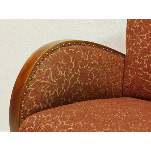 Wood Mid-Century Art Deco Club Chair, Germany, 1950s For Sale - Image 7 of 15