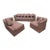 Mid-Century Modern 3 Piece Modular Sectional Sofa by Directional in Original Fabric For Sale