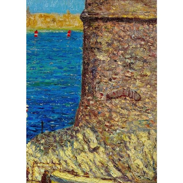 Jean-Baptiste Olive, The Château d'If, Frioul Archipelago, Marseille, Oil Painting, Framed For Sale - Image 8 of 18