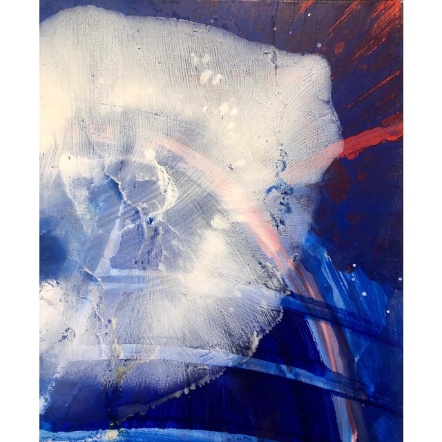 Rene Duvillier, Arc en Ciel Abstract Expressionist French Oil Painting Nouvelle École d'Paris, 1990 For Sale - Image 15 of 15