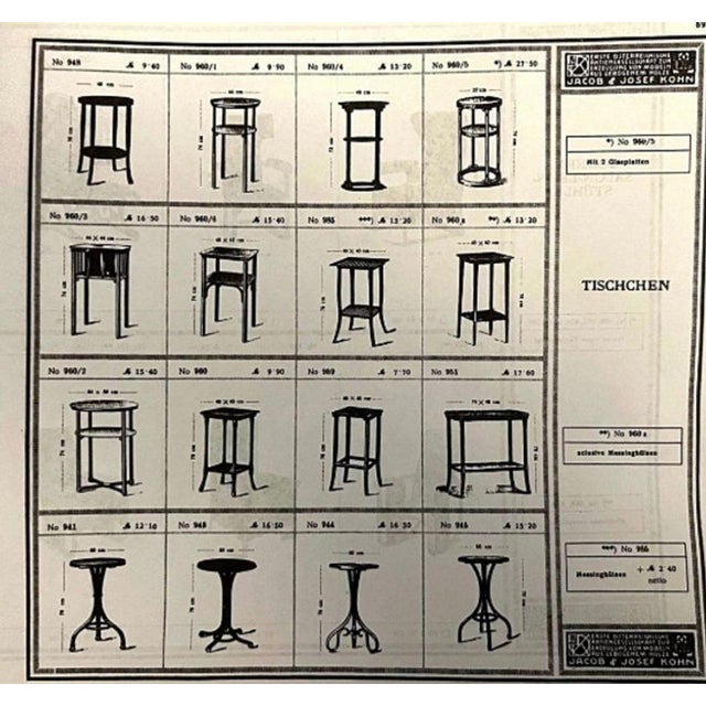 Art Nouveau Bentwood Side Table by J&J Kohn, 1920s For Sale - Image 15 of 16