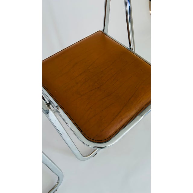 Tamara Folding Chairs in Tan Leather from Arrben, Italy, 1970, Set of 2 For Sale - Image 15 of 16
