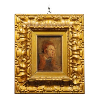 Pietro Scoppetta, Portrait, Oil on Canvas, Framed For Sale