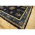 Chinese 1900s Antique Navy Blue Vase Shou Symbols Traditional Chinese Peking Knotted Rug For Sale - Image 3 of 10