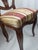 Late 20th Century Pair of French Louis XV Style Carved Walnut Side Chairs With Burgundy & Gold Damask Upholstery For Sale In New York - Image 6 of 17