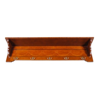 Niagara Furniture Mahogany Coat Rack Shelf For Sale
