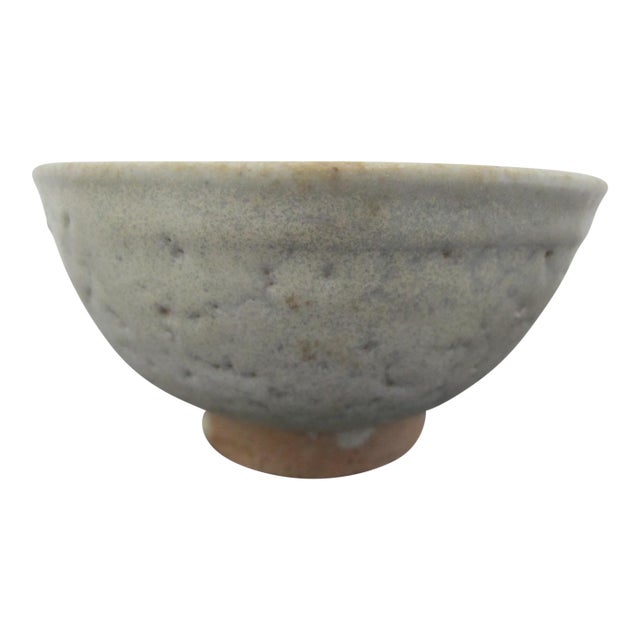 Chinese Song Yuan Style Celadon Blue Green Glazed Footed Pottery Bowl For Sale