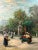 1980s Impressionist Paris Street Scene, Tuileries Garden in Silver Frame, Signed 1980's For Sale - Image 5 of 12