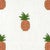 Traditional Sample - Schumacher Pineapple Embroidery Fabric, Apricot on Ivory For Sale - Image 3 of 5