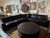 Maurice Villency Modern Leather Sectional Sofa For Sale - Image 9 of 11