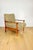Vintage Wood Lounge Chair with Olive Green Long Pile Upholstery, 1970 For Sale - Image 10 of 13