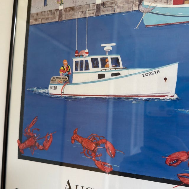 2000 - 2009 Official 2005 Maine Lobster Festival Framed Poster For Sale - Image 5 of 12