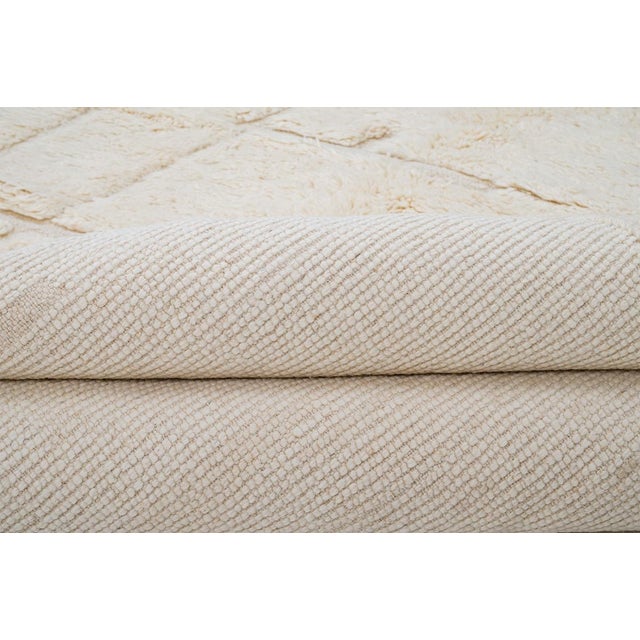 Hand-Knotted Wool Rug by Azele Studio For Sale - Image 6 of 12