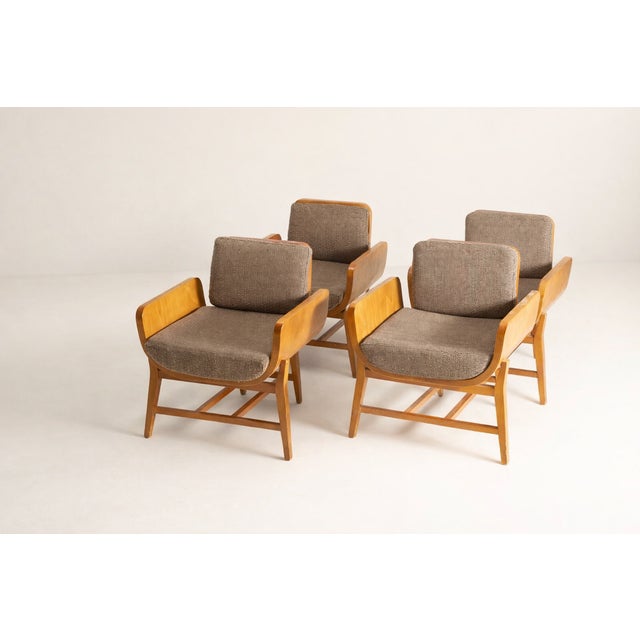 Armchairs, France, 1970s, Set of 4 For Sale - Image 6 of 6