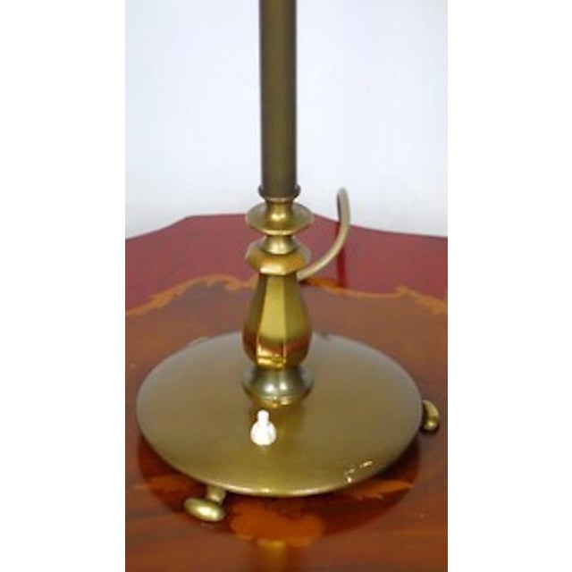 Vintage Brass and Glass Table Lamp, 1920s For Sale - Image 4 of 11