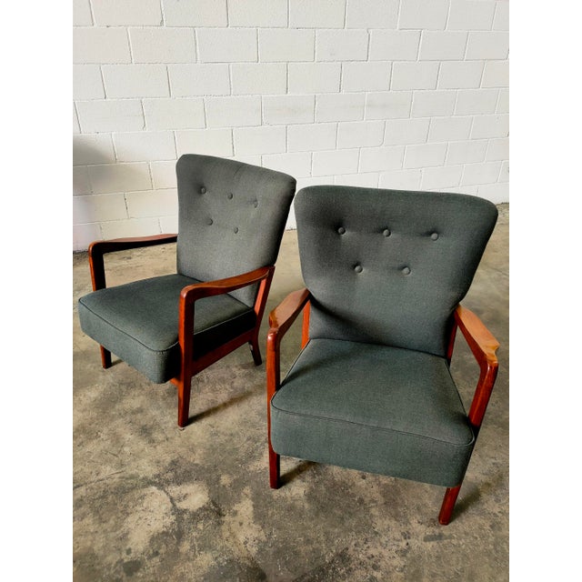 Vintage Nordic Teak Armchairs, 1980, Set of 2 For Sale - Image 10 of 10