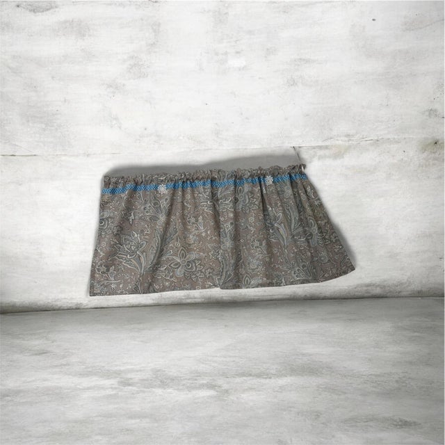 Textile Set of 2 Bistro Valances Handmade New For Sale - Image 7 of 7