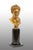 Antique 19th Century Gilded Bronze Sculpture on Green Marble Base For Sale - Image 6 of 6