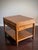 Midcentury Modern MCM Vintage Asian Modern Teak Finish End Table Side Table Nightstand With Drawer in the Style of Mastercraft & Century Furniture For Sale - Image 11 of 12