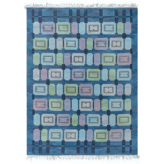 Doris Leslie Blau Vintage Swedish Rug by Judith Johansson Spice Hall For Sale