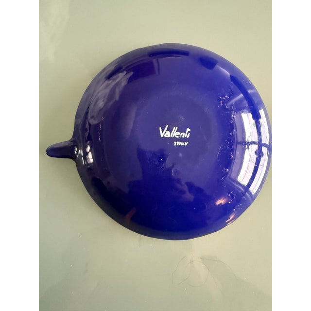 Mid Century Modern Vallenti Italy Metal/Enamel Ashtray For Sale - Image 4 of 7