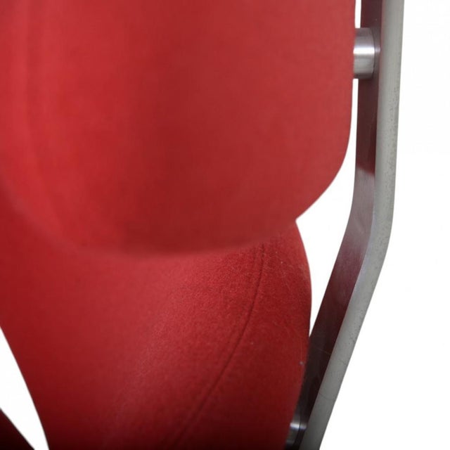 Corona Chair in Red Fabric by Erik Jørgensen, 2000s For Sale - Image 12 of 16