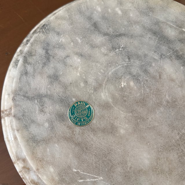 Vintage Hand Carved Italian Marble Ashtray For Sale - Image 9 of 9