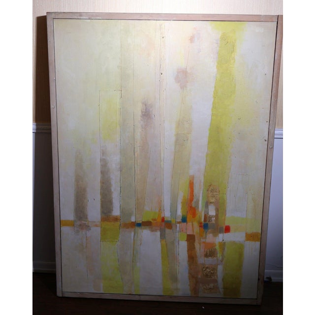 Large Mid-Century Abstract Oil on Canvas "Sailboats" Brooklyn and Sag Harbor Artist Colony For Sale In New York - Image 6 of 12