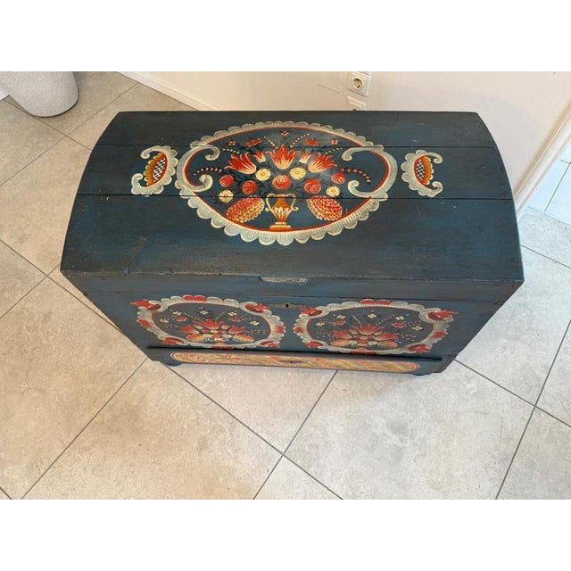 Rustic Hand-Painted Tyrolean Chest For Sale - Image 14 of 18