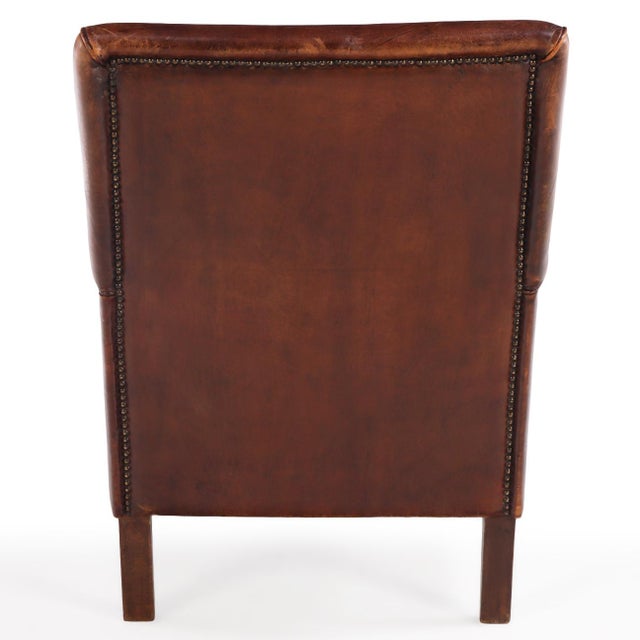 1960s A Dutch Classic Leather Club Chair, C. 1960. For Sale - Image 5 of 10