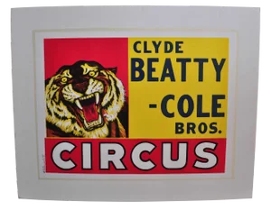 Clyde Beatty-Cole Bros. Circus Poster #1