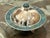 Mexican Los Castillo Silver Malachite and Lapis Covered Bowl For Sale - Image 3 of 12