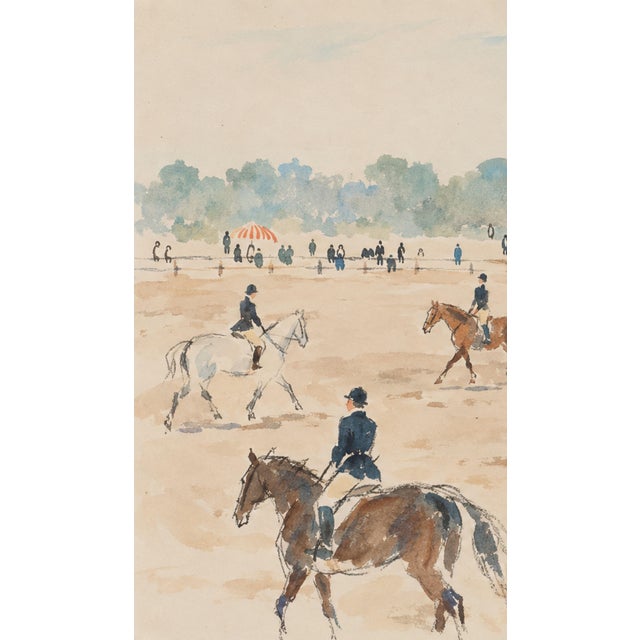 Bunny Williams Home Equestrian Art Print – Horse Show and Riders, 54" X 36" For Sale - Image 4 of 7